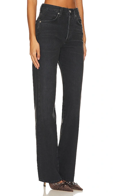 Citizen Of Humanity Annina Organic Wide-leg Jeans In Black