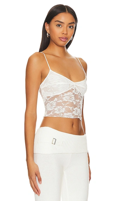 Shop Indah Palmer Lace Camisole In Ivory