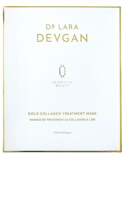 Shop Dr. Devgan Scientific Beauty Gold Infused Collagen Treatment Mask 3 Pack In Beauty: Na
