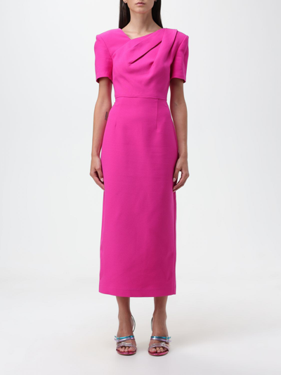 Shop Roland Mouret Dress  Woman Color Pink