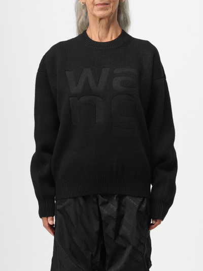 Shop Alexander Wang Knitted Sweater In Black