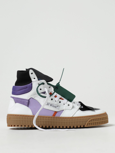 Shop Off-white 3.0 Off Court Sneakers In Leather And Fabric In Lilac