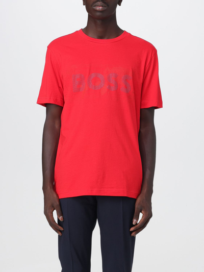 Shop Hugo T-shirt  Men Color Red
