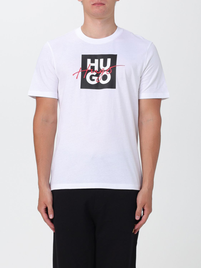 Shop Hugo T-shirt  Men Color White