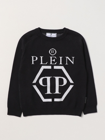 Shop Philipp Plein Sweater  Kids Color Black