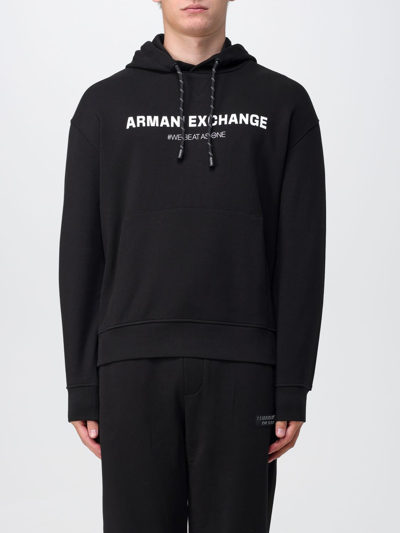 Shop Armani Exchange Sweatshirt  Men Color Black