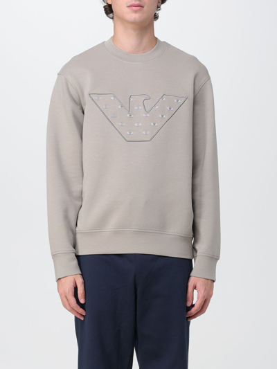 Shop Emporio Armani Sweatshirt  Men Color Grey