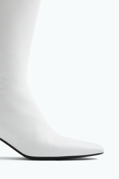 Shop Filippa K Square Toe Ankle Boots In White