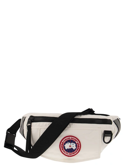 Shop Canada Goose Bum Bag With Patch And Logo In Northstar White