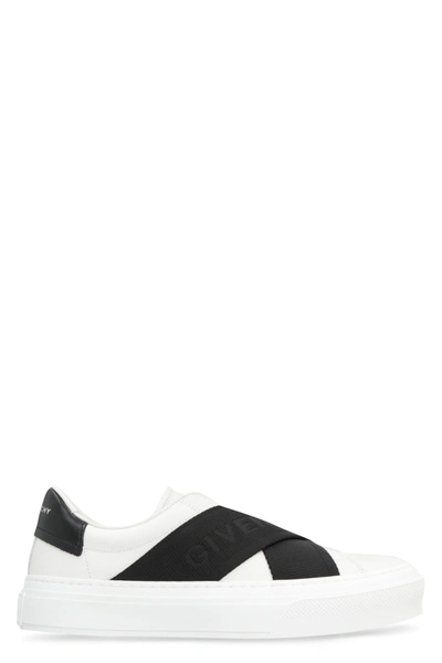 Shop Givenchy City Sport Leather Sneakers In Default Title