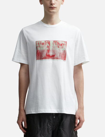 Oamc Albrecht T-shirt With Print In White