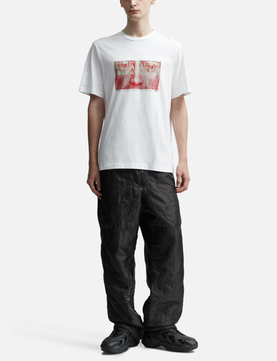 Oamc Albrecht T-shirt With Print In White