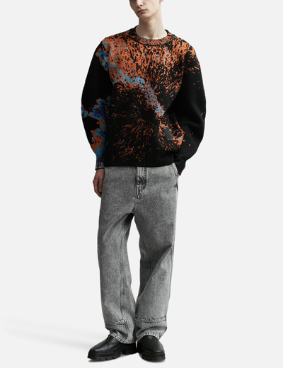 Oamc Radar Crewneck In Black