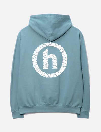 Shop Hidden Ny Hidden Big Logo Hoodie In Blue