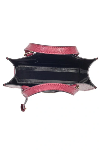 Marc Jacobs Micro Leather Tote In Pomegranate