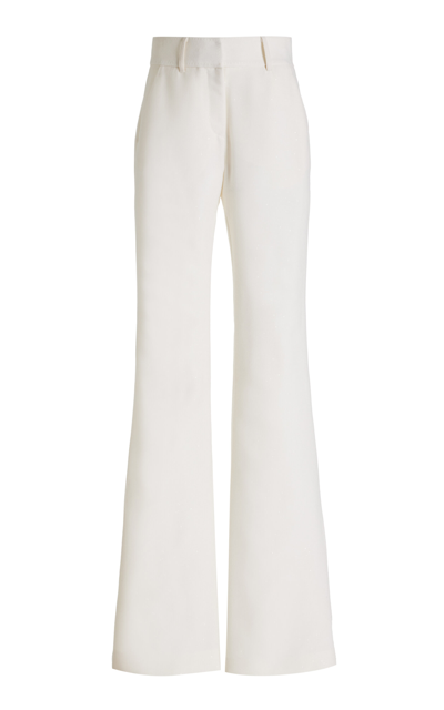 Shop Gabriela Hearst Allanon Sequined Wool-blend Flare Pants In Ivory