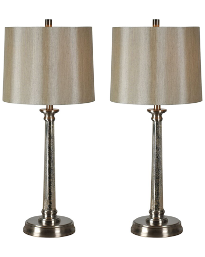Shop Renwil Set Of 2 Brooks Table Lamps In Nickel