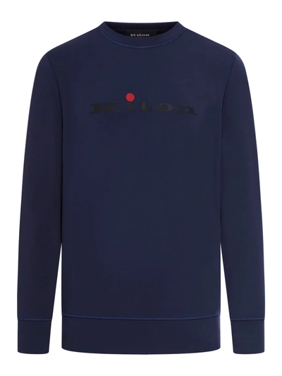 Shop Kiton Sweater In Blue