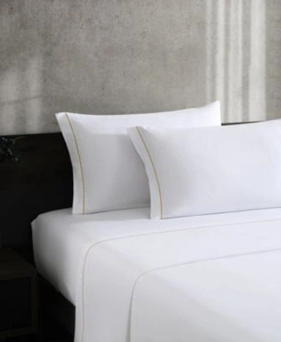Shop Vera Wang Simple Dot 300 Thread Count Cotton Sateen 4 Piece Sheet Sets In White