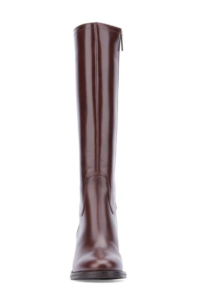 Shop Aquatalia Josephina Knee High Boot In Chocolate