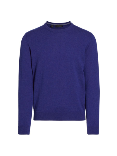Shop Saks Fifth Avenue Men's Collection Cashmere Crewneck Sweater In Blue