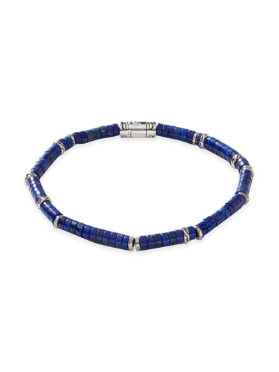 Shop John Hardy Women's Chain Classic Sterling Silver & Lapis Lazuli Bead Bracelet