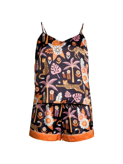 Shop Averie Sleep Women's Zia Short Cami Pajama Set In Neutral