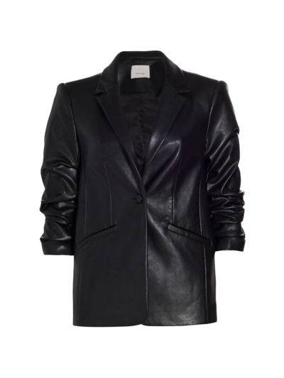 Shop Cinq À Sept Women's Kylie Vegan Leather Jacket In Black