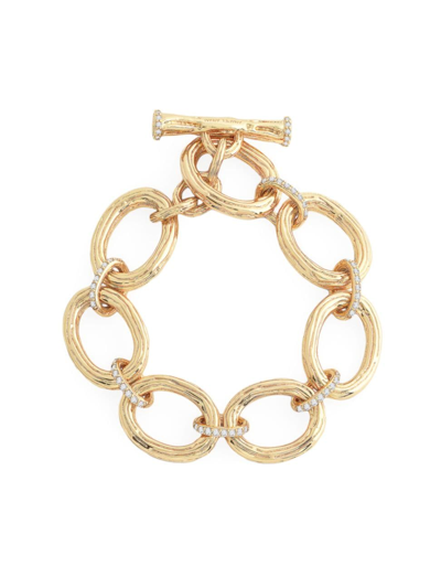 Shop Anabel Aram Women's Enchanted Forest 18k Gold-plated & Cubic Zirconia Chain Bracelet