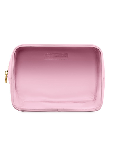 Shop Stoney Clover Lane Clear Front Large Pouch In Flamingo