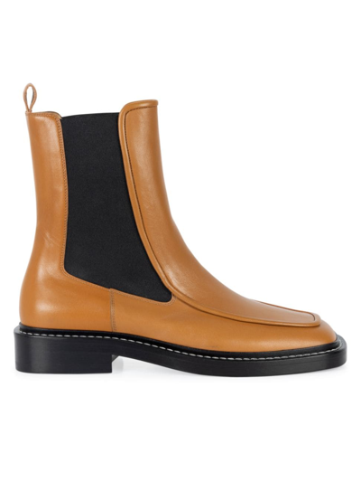 Shop Wandler Women's Lucy Leather Chelsea Boots In Sparrow