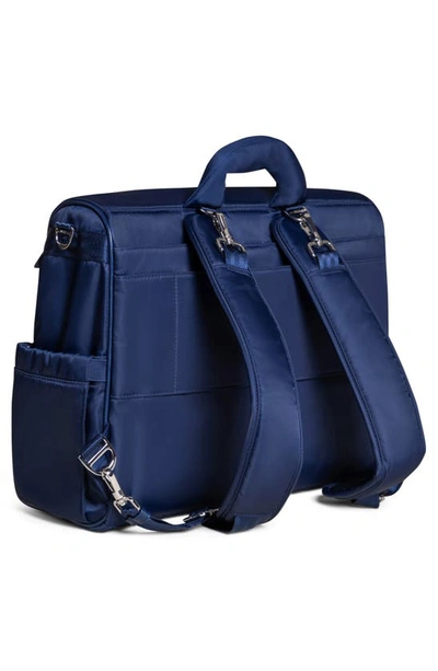 Shop Ju-ju-be Twill Diaper Backpack Satchel In Navy