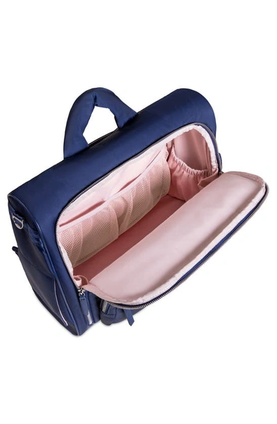 Ju-ju-be Twill Diaper Backpack Satchel In Navy