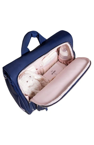 Ju-ju-be Twill Diaper Backpack Satchel In Navy