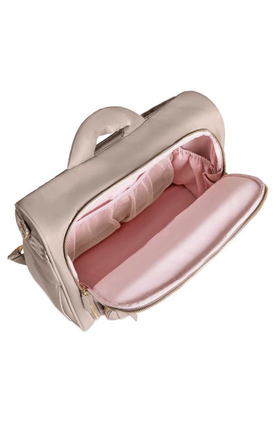 Shop Ju-ju-be Twill Diaper Backpack Satchel In Taupe