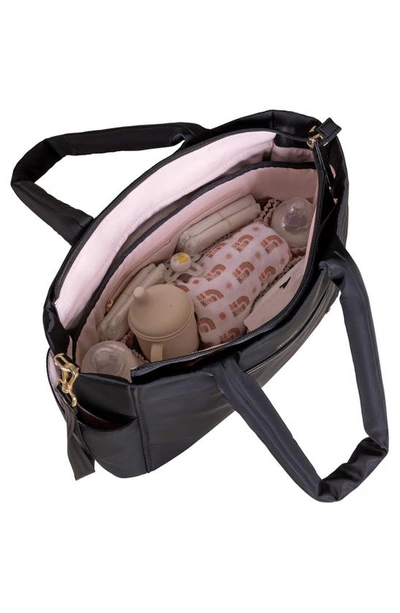 Shop Ju-ju-be Utility Strap Diaper Tote In Black