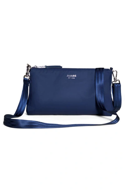 Shop Ju-ju-be Set Of 3 Pouches In Navy