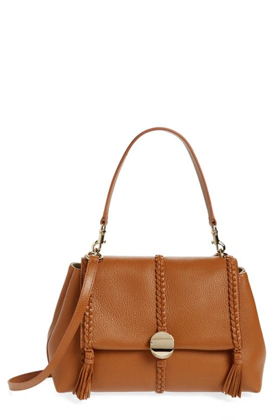 Shop Chloé Medium Penelope Leather Bag In Caramel 247