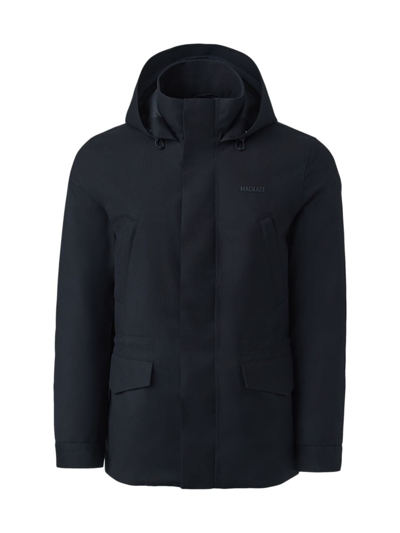 Shop Mackage Men's Morris Utility Down Jacket In Black