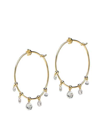 Shop Paul Morelli Women's Am/pm Windchime 18k Yellow Gold & 1.0 Tcw Diamond Hoop Earrings