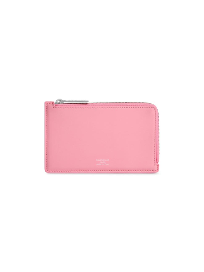 Shop Balenciaga Women's Envelope Long Coin And Card Holder In Pink