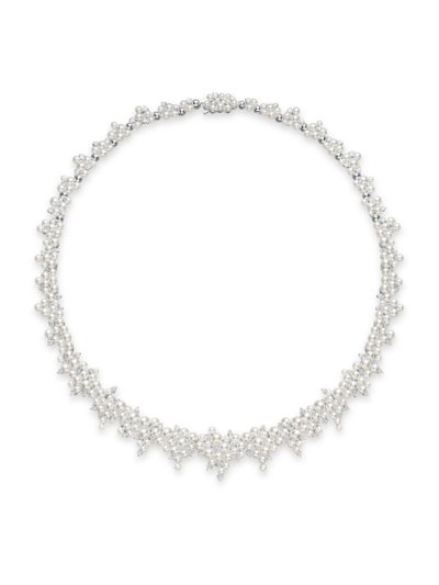 Shop Paul Morelli Women's Lagrange 18k White Gold, Akoya Pearl & 2.31 Tcw Diamond Necklace