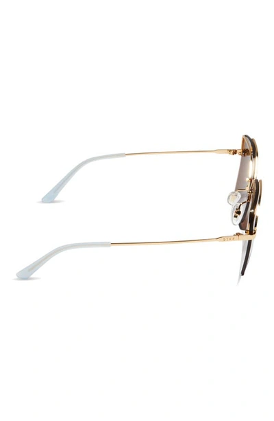 Shop Diff Bree 62mm Square Sunglasses In Gold/ Brown