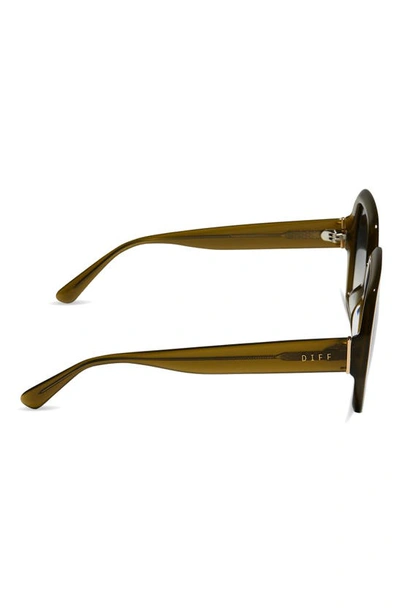 Shop Diff Nola 51mm Gradient Square Sunglasses In Olive/ Grey Gradient