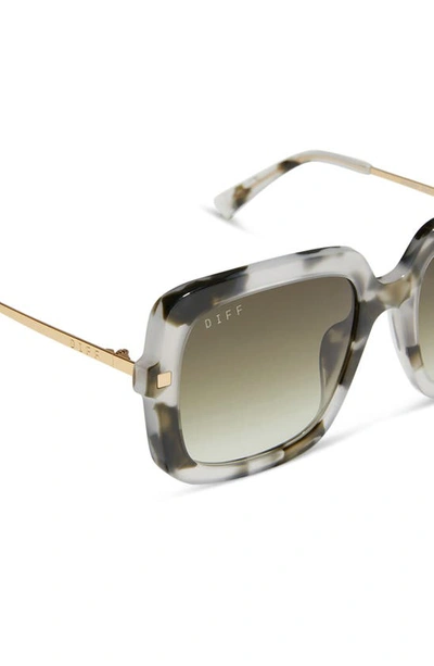 Shop Diff Sandra 54mm Gradient Square Sunglasses In Kombu/ Olive Gradient