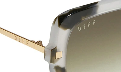 Shop Diff Sandra 54mm Gradient Square Sunglasses In Kombu/ Olive Gradient