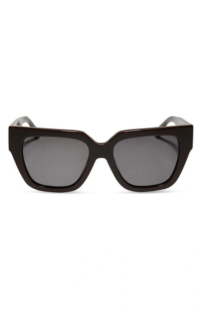 Shop Diff Remi Ii 53mm Polarized Square Sunglasses In Truffle/ Grey