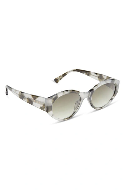 Shop Diff Linnea 55mm Oval Sunglasses In Kombu/ Olive Gradient