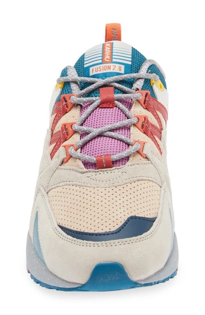 Shop Karhu Gender Inclusive Fusion 2.0 Sneaker In Silver Lining / Mineral Red