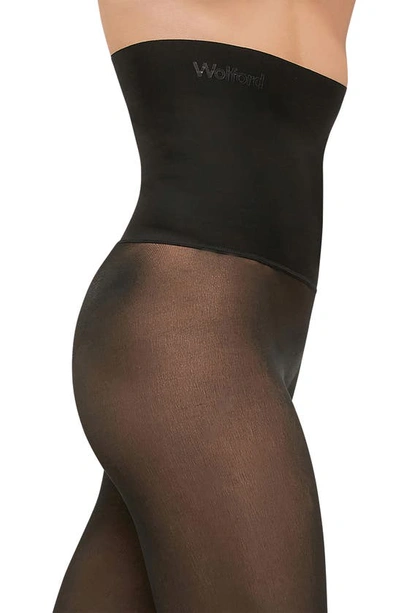 Shop Wolford Fatal High Waist Tights In Black